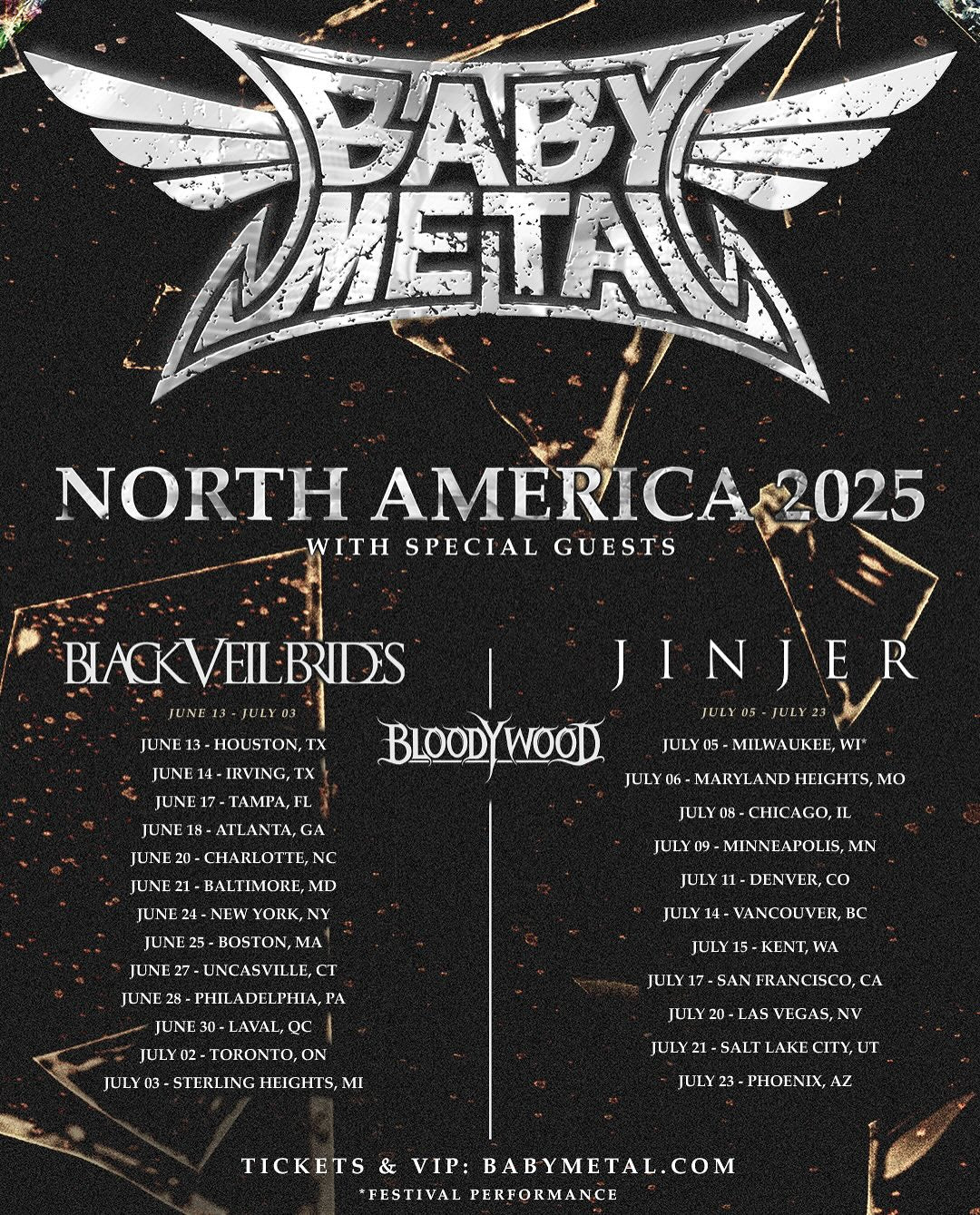 North American Tour with BABYMETAL