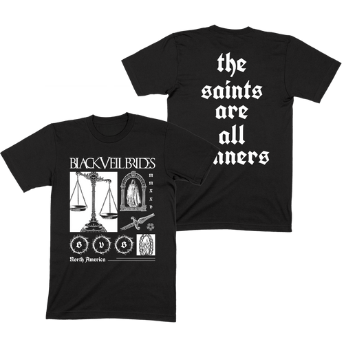 Black Veil Brides - Scales of Justice Tour Tee Black Veil Brides - Scales of Justice Tour Tee